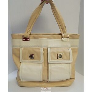 Kate Spade‎ Beige Ivory Leather Tote Shoulder Bag